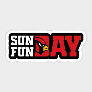 Arizona Cardinals Sunday Funday Sticker